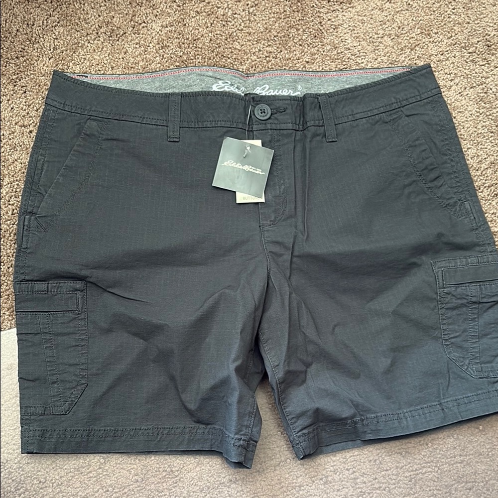 Eddie Bauer Women's Gray Cargo Shorts